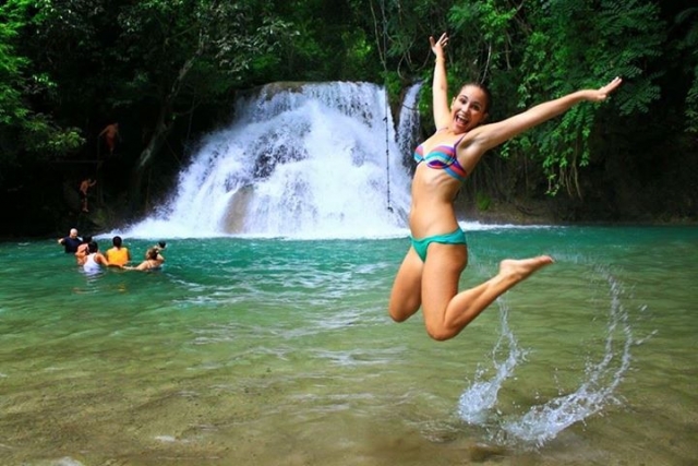  Schwimmen in Wasserfällen 